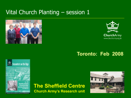 Vital Church Planting - The Institute of Evangelism