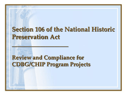 Section 106 of the National Historic Preservation Act