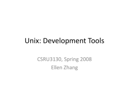 Unix: Programming with Standard I/O