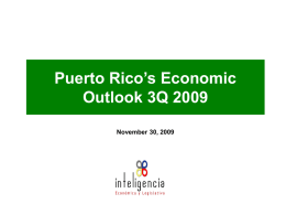 PR Economic Outlook 3Q 2009