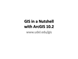 Introduction to GIS (Digital Mapping) with ArcGIS 9.3