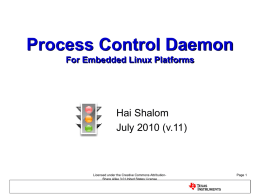 Process Control Daemon
