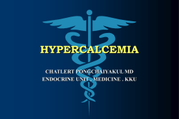HYPERCALCEMIA - WorldMedic Information & Technology