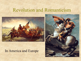 Revolution and Romanticism
