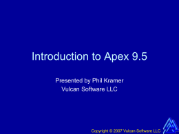 Apex 9.5 Training
