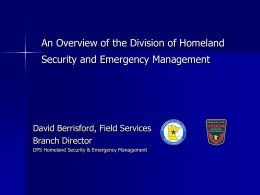 Minnesota Department of Public Safety Division of Homeland