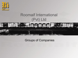 Roomaif International (Pvt) Ltd