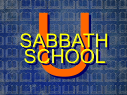 Gary Swanson Sabbath School Promotional. ppt