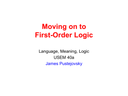 First-order logic