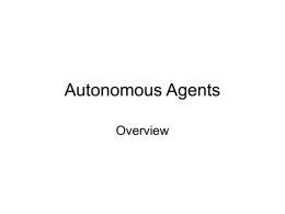 Autonomous Agents - New Mexico State University