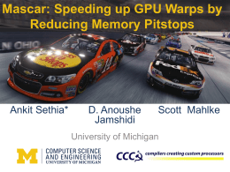 Mascar: Speeding up GPU Warps by Reducing Memory Pitstops