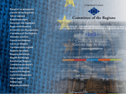 CoR General Presentation - Europaregion Responsive
