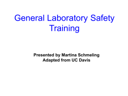 General Laboratory Safety Training
