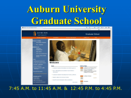 Auburn University Graduate School