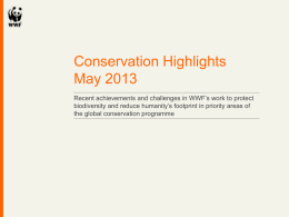 Conservation Highlights May 2013