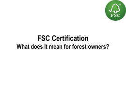 FSC Certification - Irish Farmers' Association