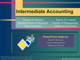 Intermediate Accounting - Mount Allison University | Homepage