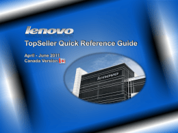 Lenovo Topseller Playbook