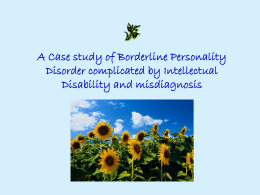 A Case Study of Borderline Personality