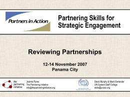 Completing Partnering Cycle