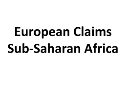 European Claims in Sub