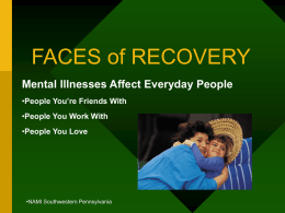 FACES of RECOVERY