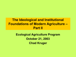 The Ideological and Institutional Foundations of Modern