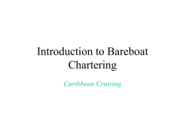 Introduction to Bareboat Chartering