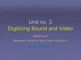 Audiovisual digital documents