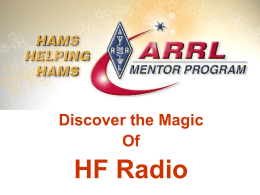 HF Radio Introduction - Walton County Georgia ARES