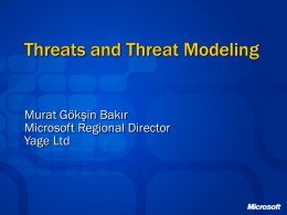 Threats and Threat Modeling - National Chung Cheng University