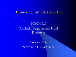 Flow over an Obstruction