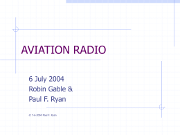 AVIATION RADIO