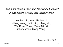 Does Wireless Sensor Network Scale? A Measure Study on