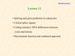 Lecture 12 - School of Science and Technology