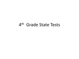 4th Grade State Tests - PS 29 — Imagine. Explore