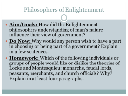 Enlightenment & Revolution, 1550-1789
