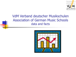 VdM Verband deutscher Musikschulen Zahlen und Fakten