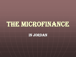 The Microfinance - Tel Aviv University