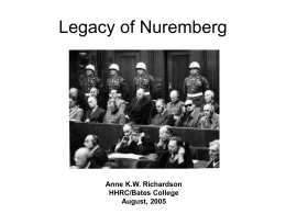 Legacy of Nuremberg - Harry S. Truman Library and Museum