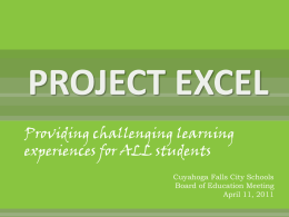 PROJECT EXCEL