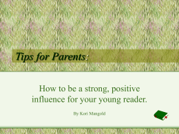 Tips for Parents: