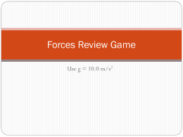 Forces Review Game
