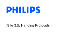 Hanging ProtocolsII series matching