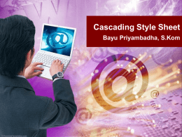 Cascading Style Sheets (CSS): An Introduction