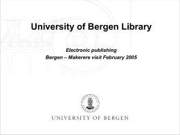 University of Bergen Library