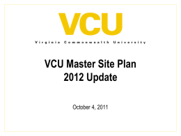VCU Master Site Plan 2011