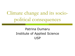 Climate change and its socio