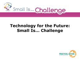 Small Is C powerpoint