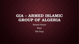 GIA – Armed Islamic group of Algeria
